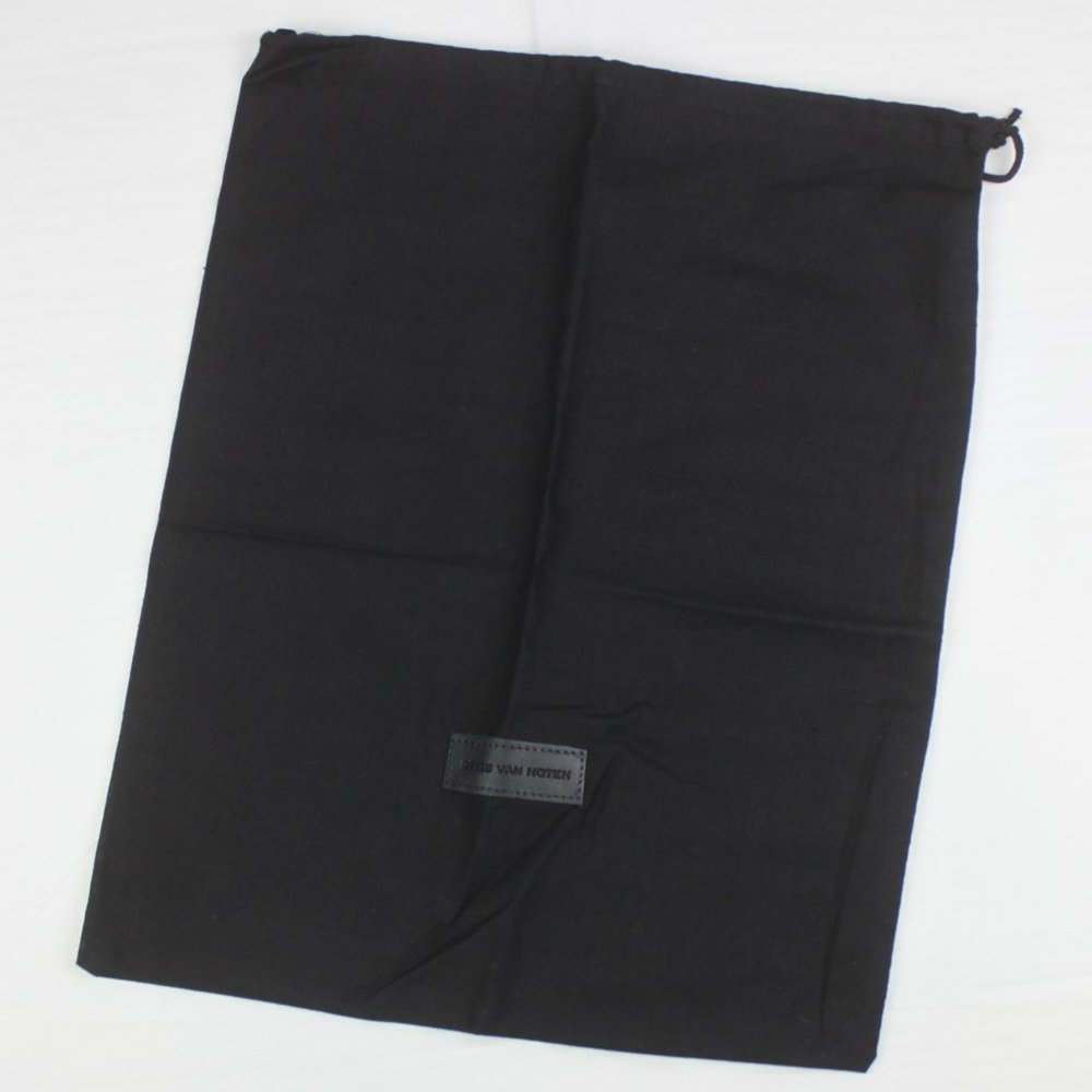 Dries Van Noten 11x14 Black Drawstring Dustbag